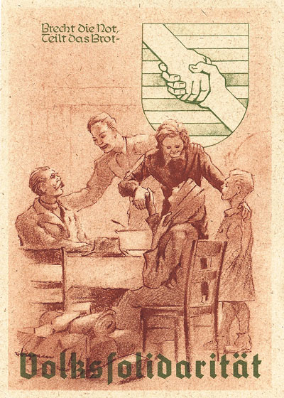 historisches Plakat der Volksfürsorge