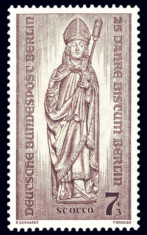 Briefmarke mit Otto von Bamberg