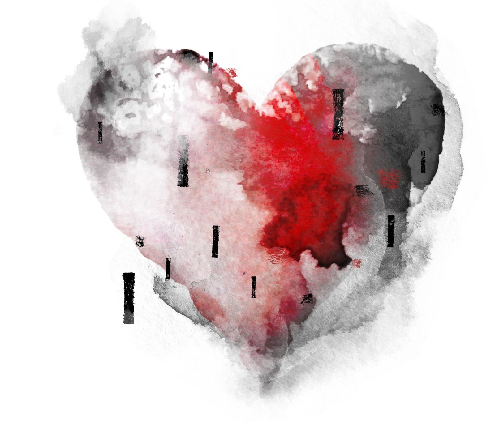 Maria, Herz, Aquraell