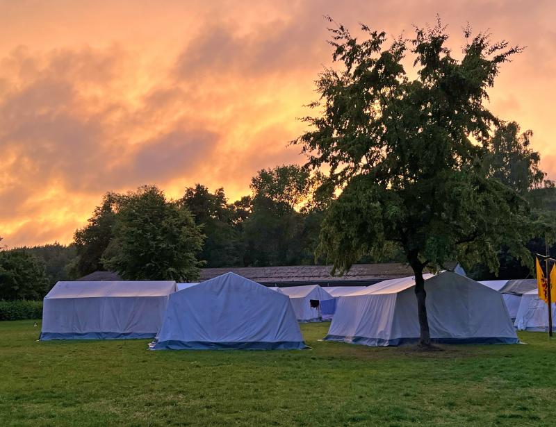 Zeltlager ohne Zelt? Geht nicht. 