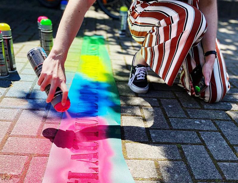 Mit Sprühdosen gegen Rassismus
