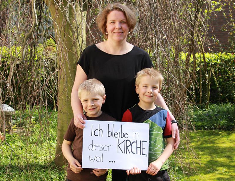 Sie gibt den Glauben weiter