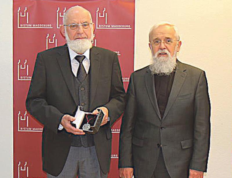 Magdeburger Bistumsmedaille für Norbert Hahn