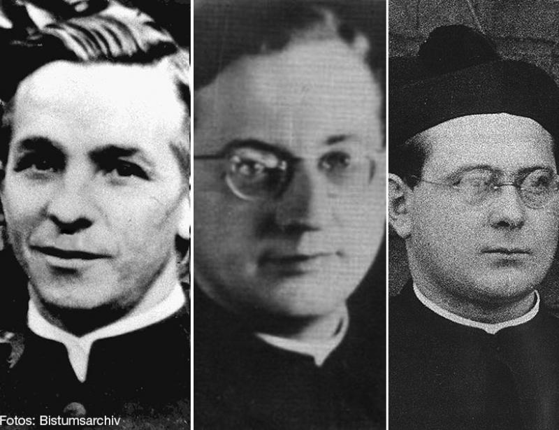 Drei Priester, die für ihren Glauben starben