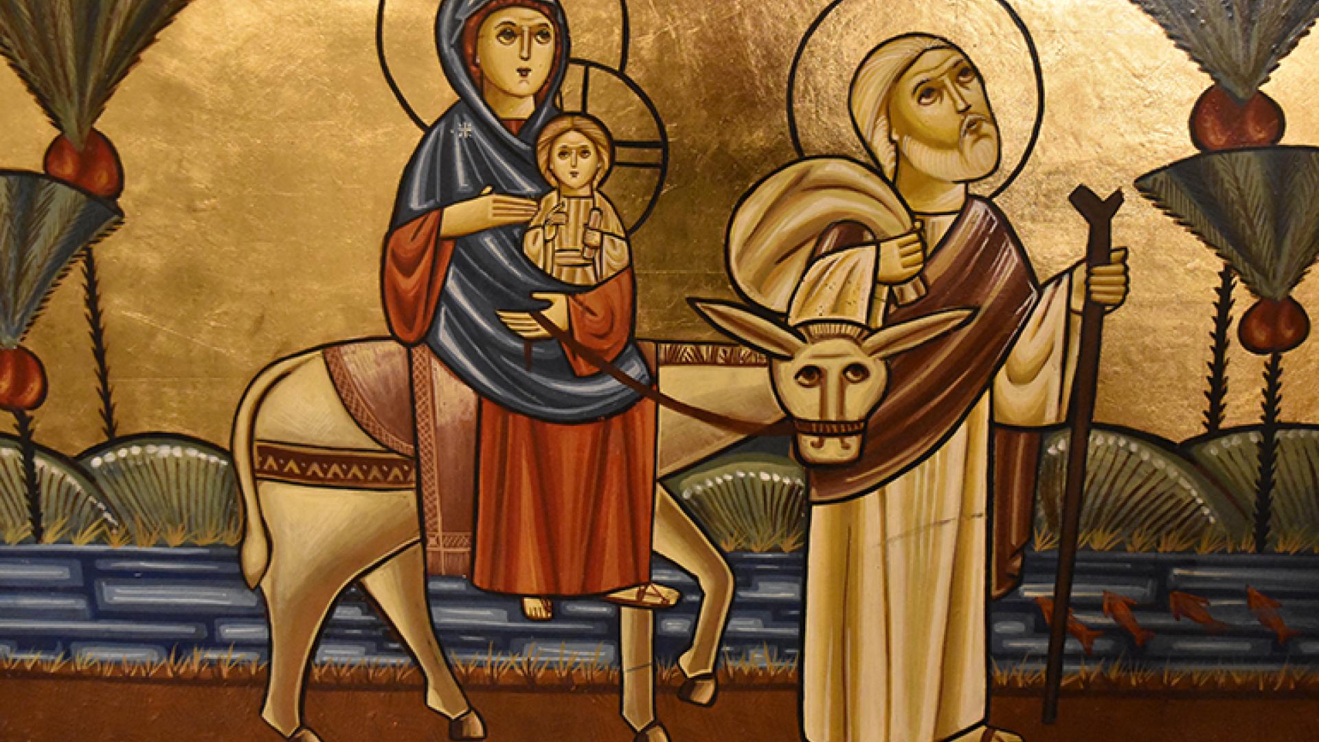 Darstellung „Flucht der Heiligen Familie nach Ägypten“