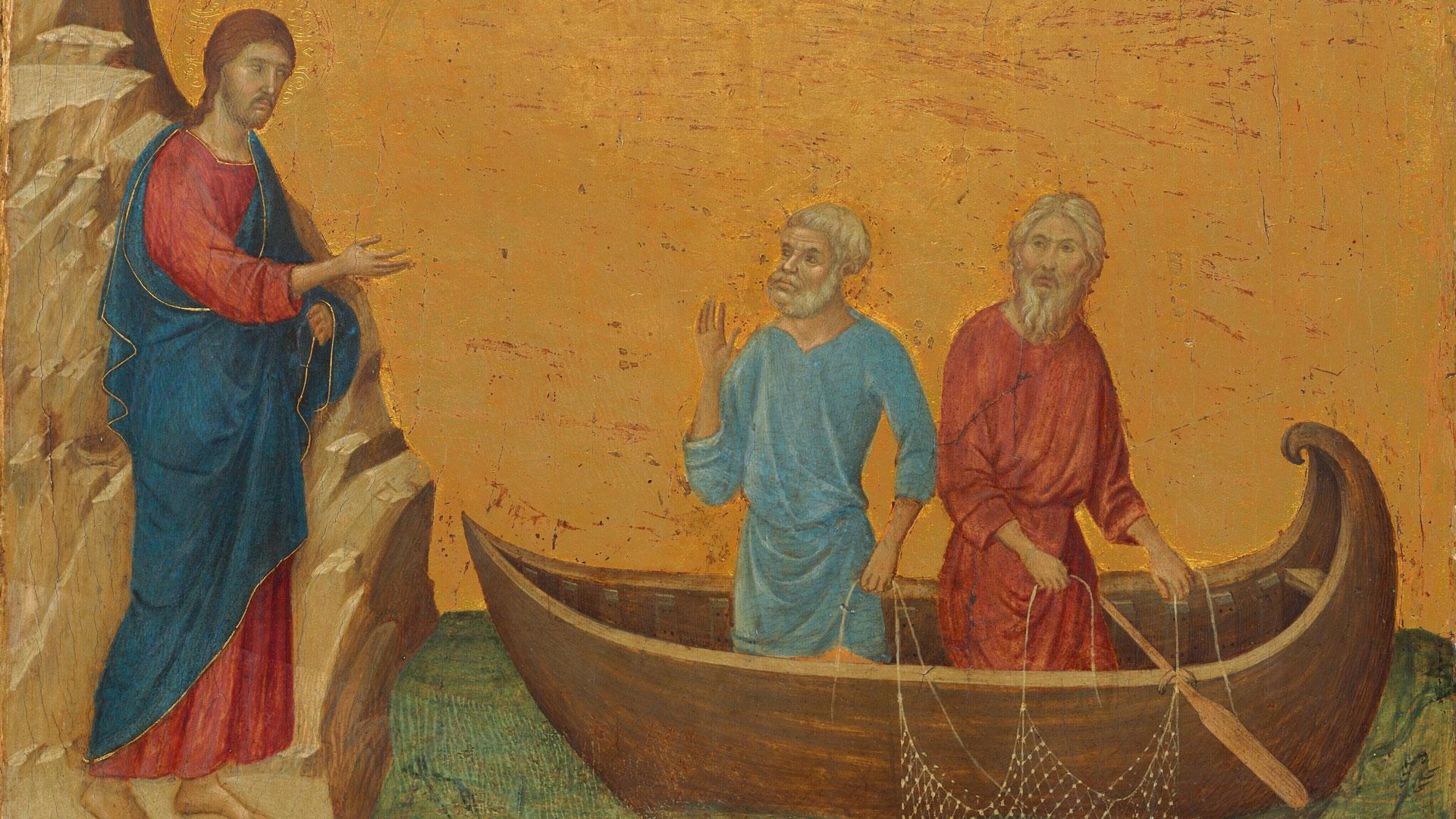 Gemälde: Die Berufung der Apostel Petrus und Andreas