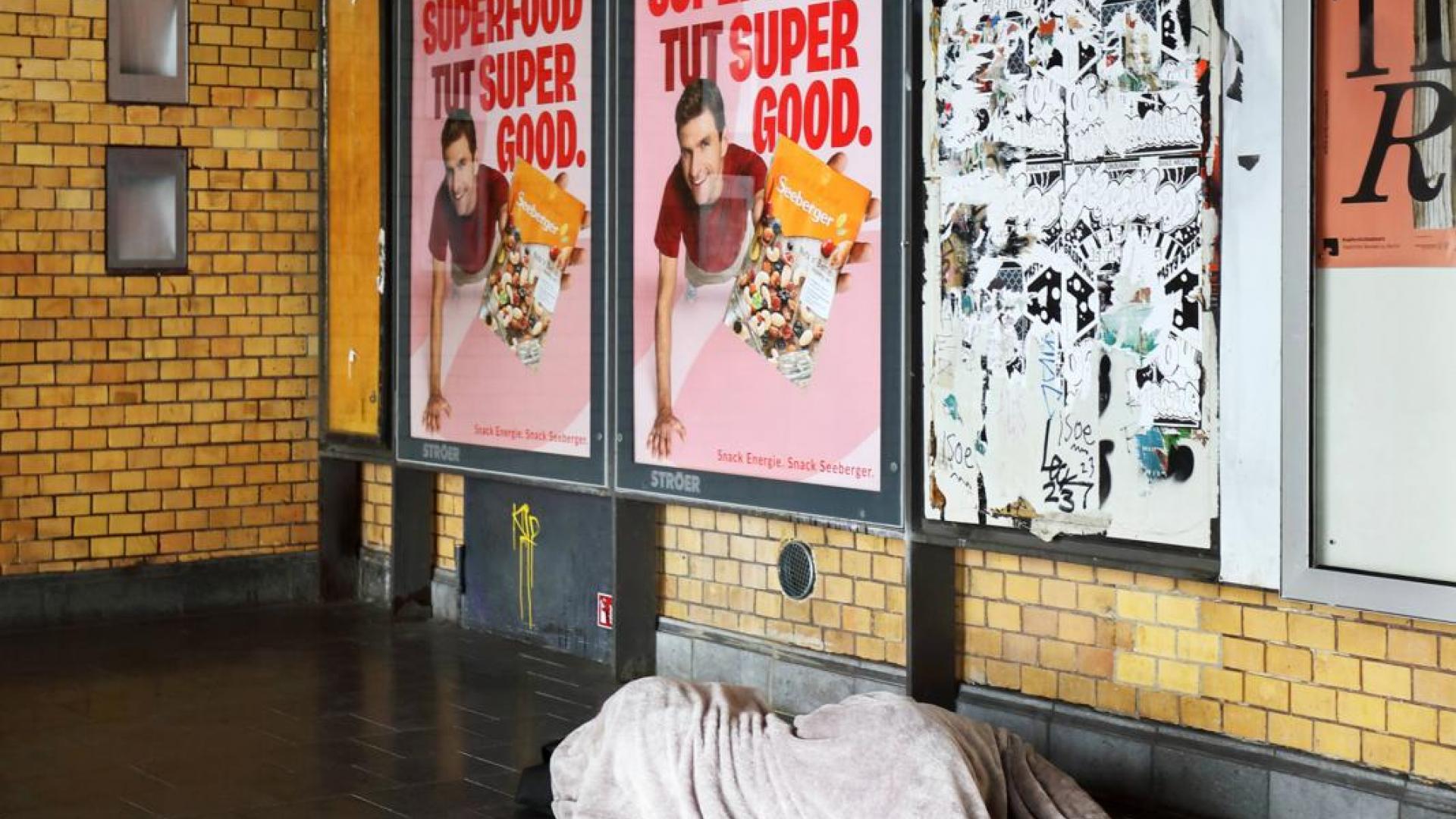 Obdachloser - Schlafplatz