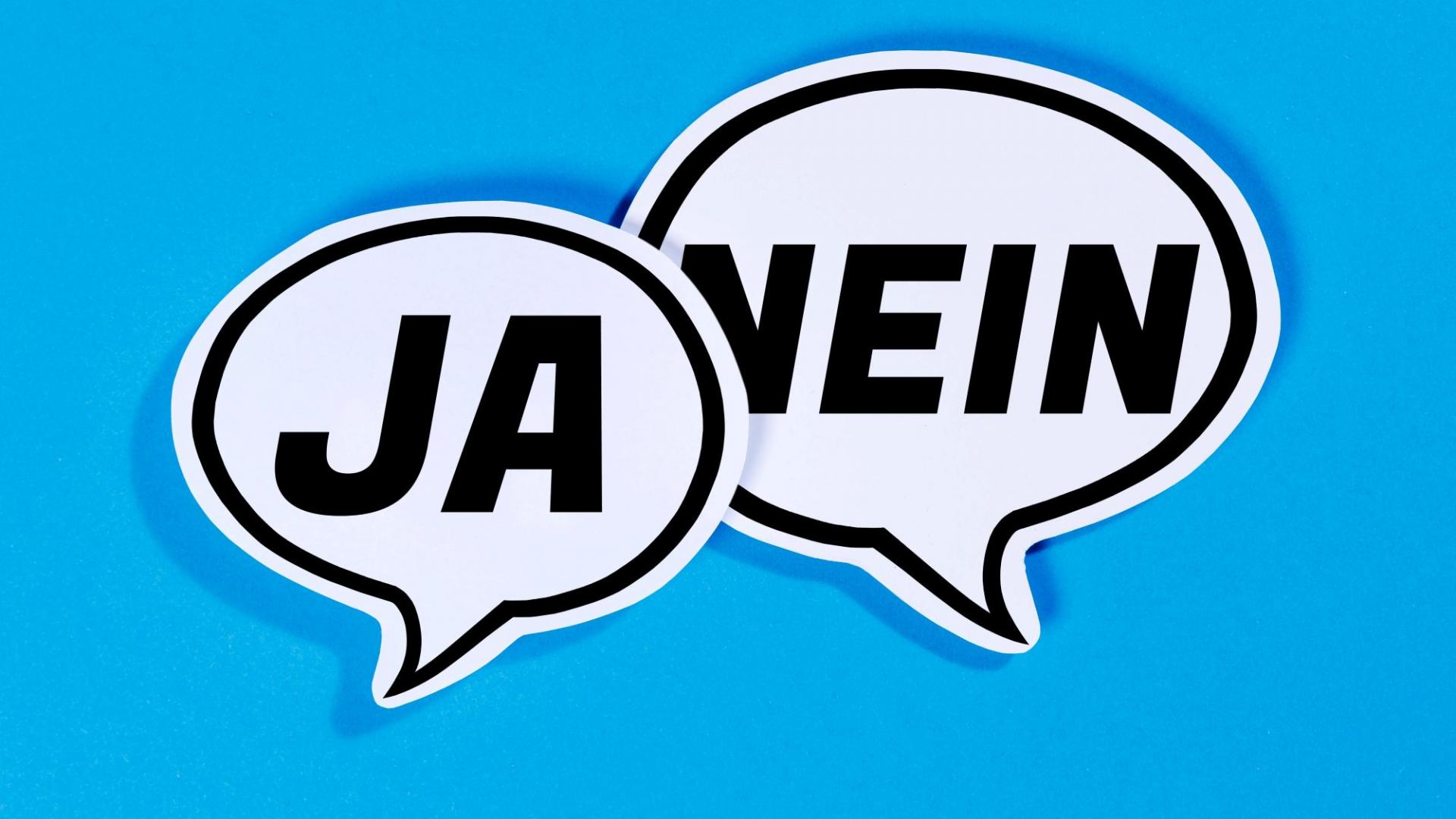Ja, Nein, Sprechblase
