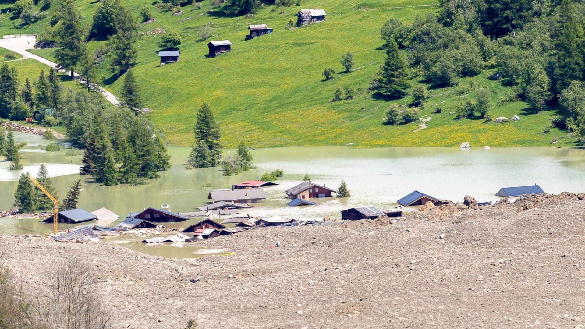 Blatten nach Bergsturz