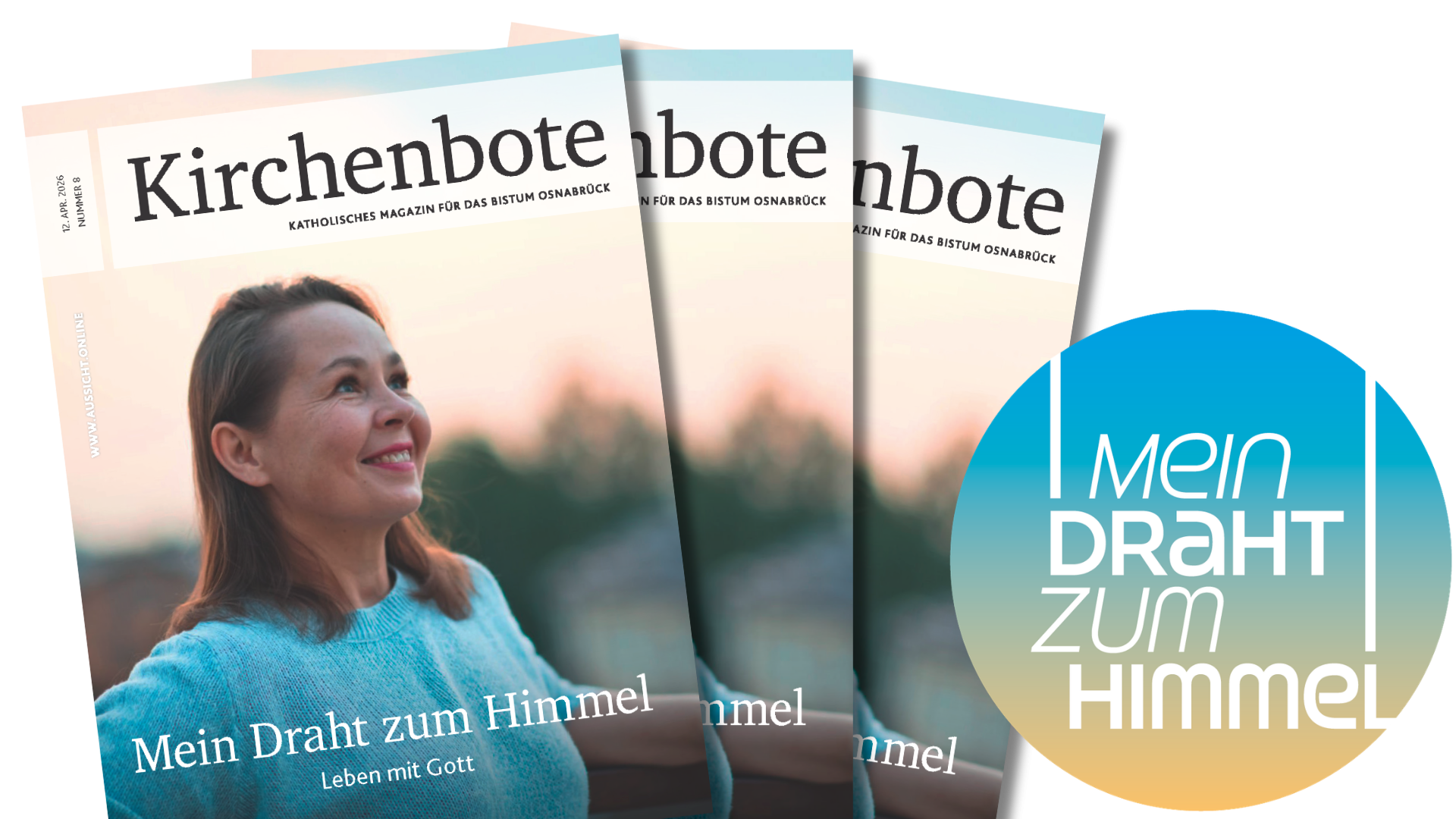 Titelbild, mit einer Frau, die in den Himmel schaut