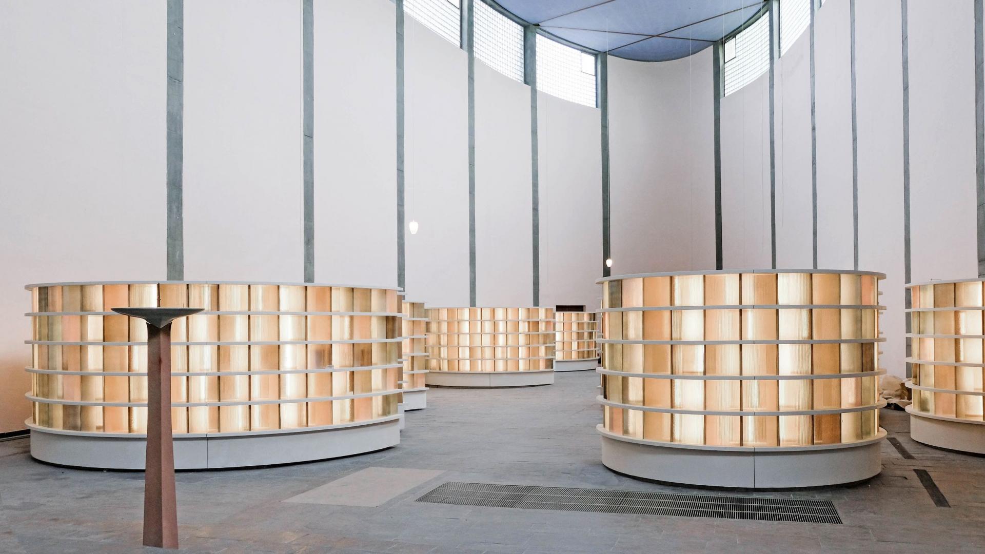 Ansicht des neuen Kolumbariums in St. Michael Frankfurt