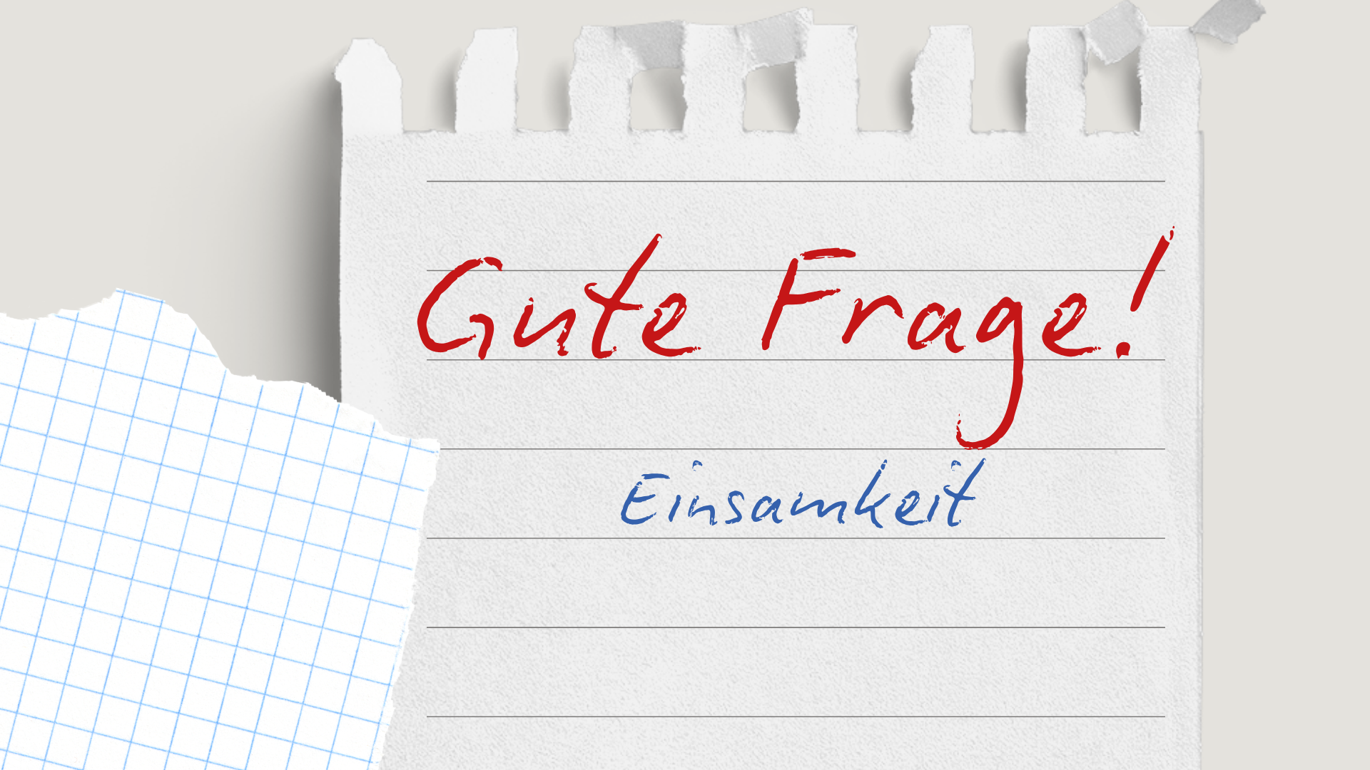 Zettel mit handschriftlicher Notiz