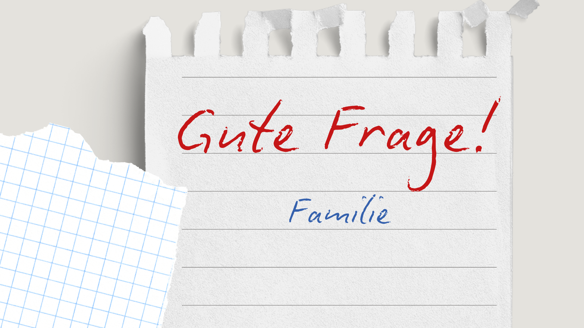 Zettel mit handschriftlichem Text